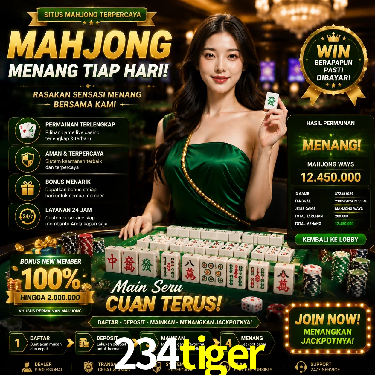 Cashback VIP 234tiger - reembolso semanal